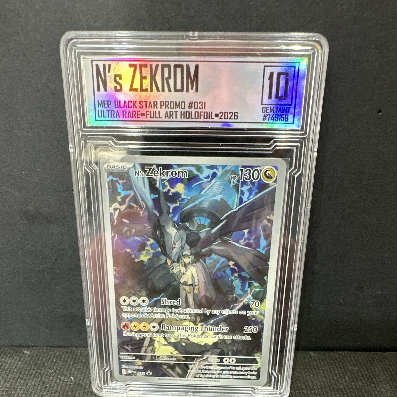 N's Zekrom 031 Me: Mega Evolution Promo Black Star Promo Full Art Holo EN 2026