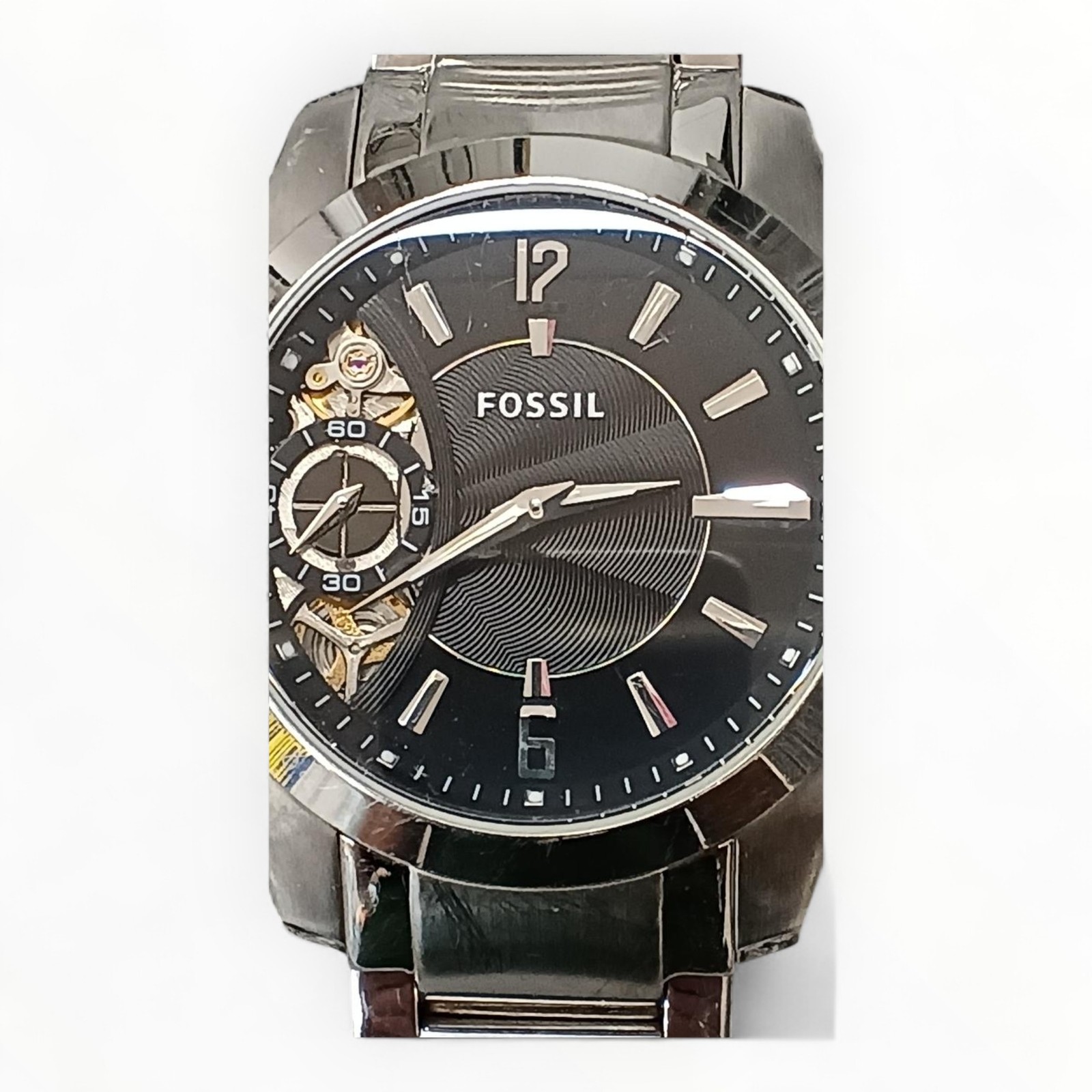 FOSSIL ME-1067110910 Authentic Mens Wristwatch Model 3881