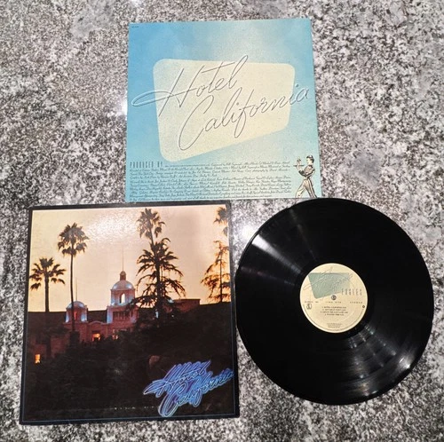 Eagles Hotel California 1976 LP 1st US Pressing Complete W/Original Poster!