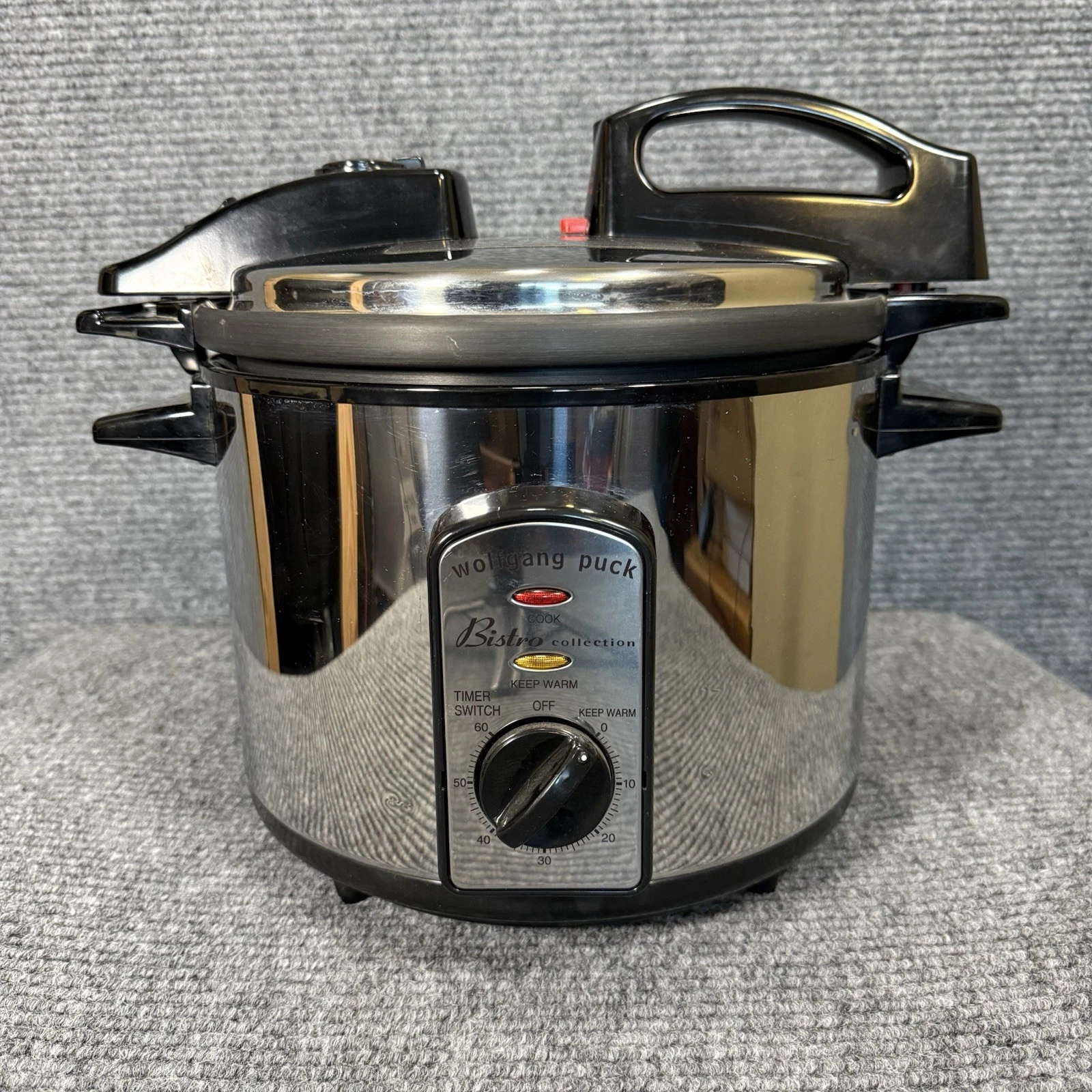 WOLFGANG PUCK Bistro Stainless Steel 6 qt Electric Pressure Cooker Model DYB 250