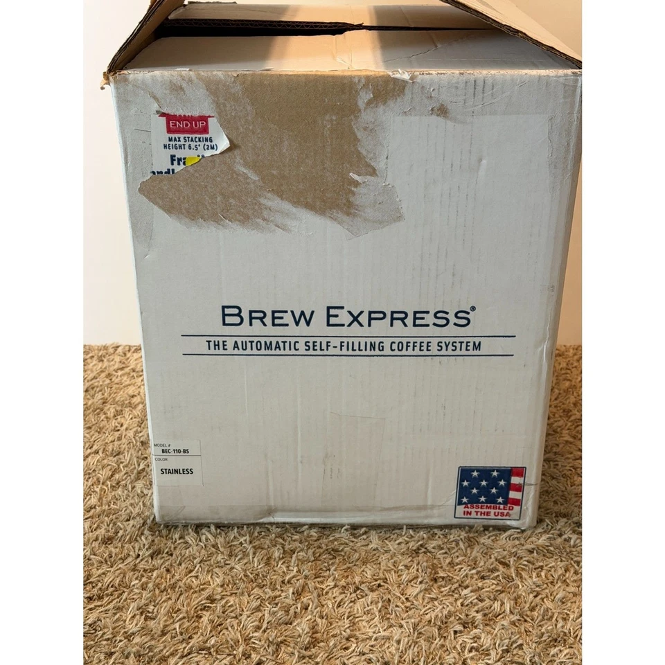 Brew Express Automatic Self-filling Coffee System BEC-110-BS Stainless Open Box - Image 4 of 4