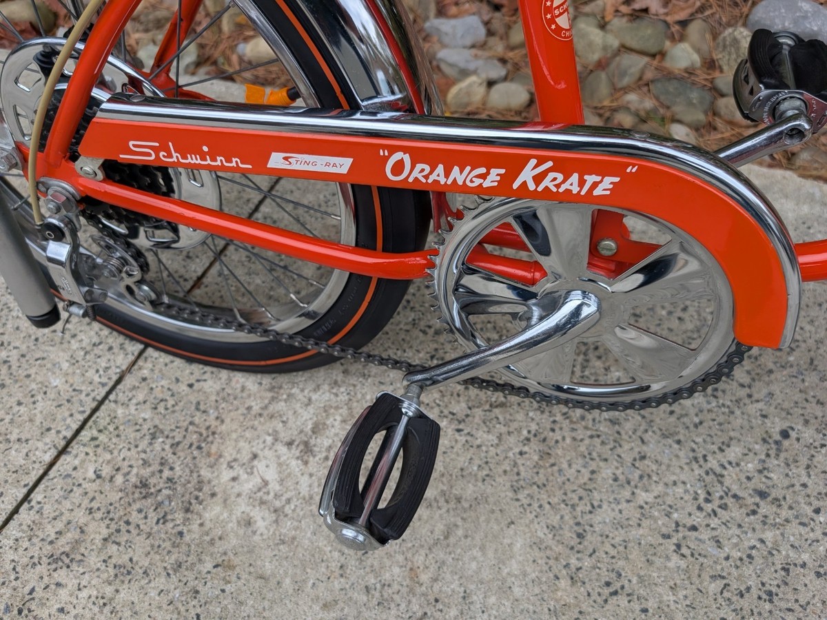 SCHWINN 1968 ORANGE KRATE Bicycle 5 speed STINGRAY 20 inch Bike
