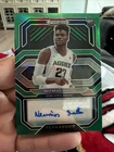 Neemias Queta Panini Prizm Draft Picks Green Penmanship RC Rookie Auto