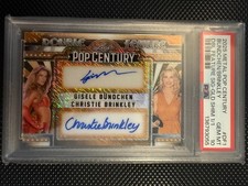 Leaf 2025 Pop Century Double Feature Gisele Bündchen Brinkley 1/1 Gold Shim PSA