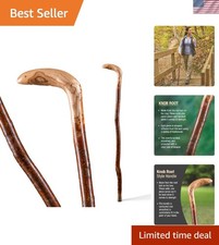 Sturdy and Stylish 37-Inch Walking Cane for Men Women - Traction Grip Design
