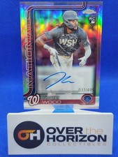 James Wood 2025 Topps Chrome Baseball Refractor Auto /499 Washington Nationals