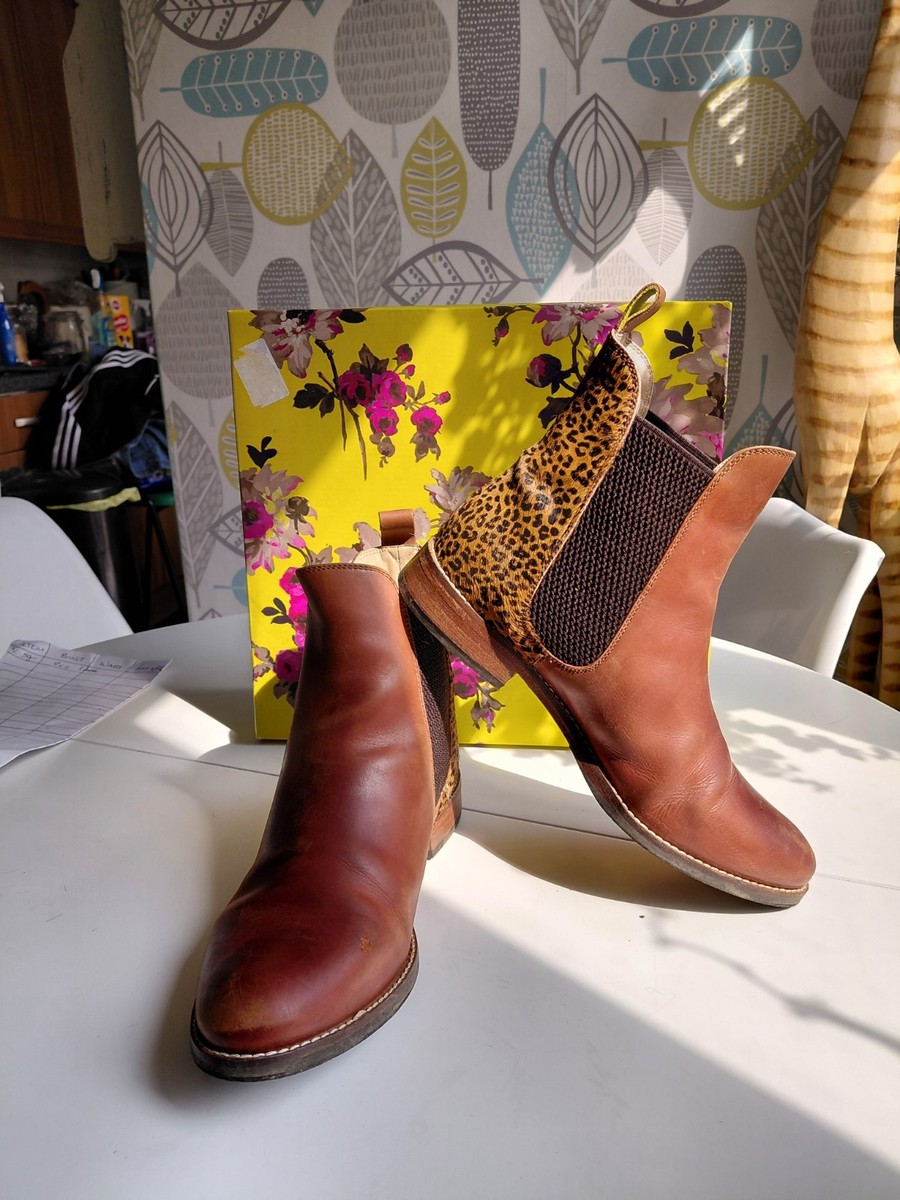 Shoe Westbourne Chelsea Boot Leopard Print Leather Boots Chelsea