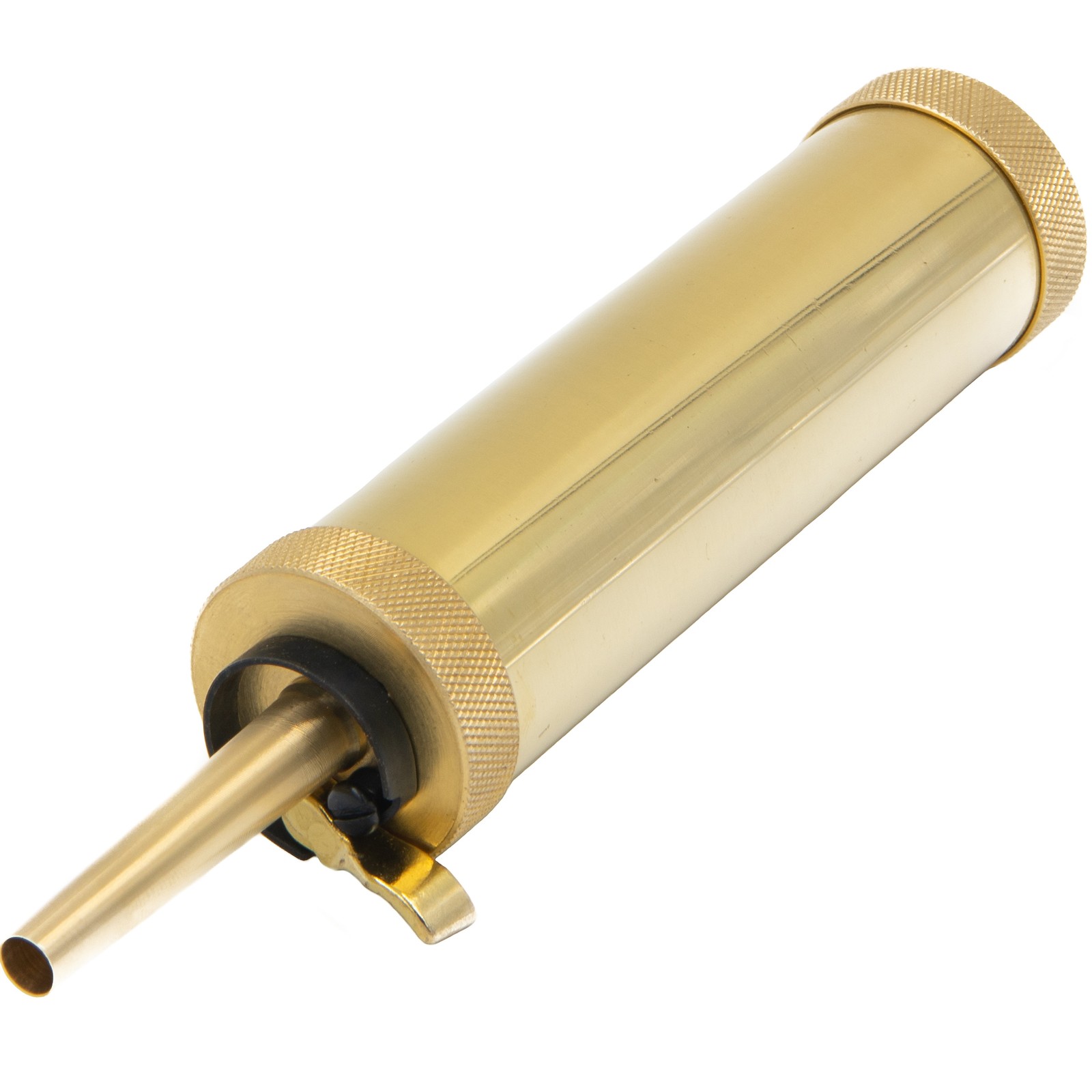 Muzzle-Loaders™ Black Powder Flask - 1350 Grain Capacity - Brass Powder ...