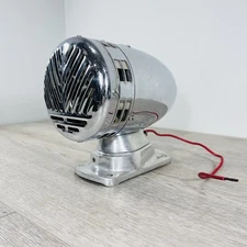 Vintage Champion Chrome E102 Fire Truck Police Rescue Siren Tested Works Great