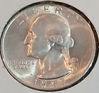 1947 S WASHINGTON QUARTER GEM BU. SILVER. San Francisco Mint.