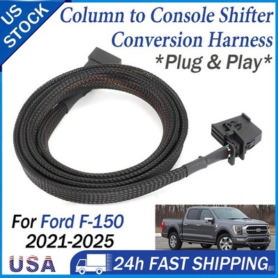 For 2021-2024 Ford F150 Column to Console Shifter Conversion Harness Floor Shift