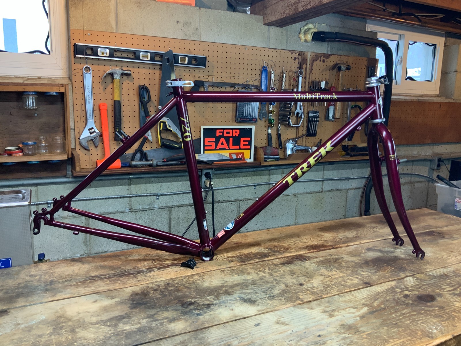 '97 Trek 720 MultiTrack 700C Hybrid | 19" | Gloss Garnet Red | Chromoly | USA!