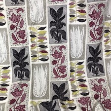 2010 Sanderson Seaweed Fabric Cotton Linen One Curtain & tablecloth 50s Style