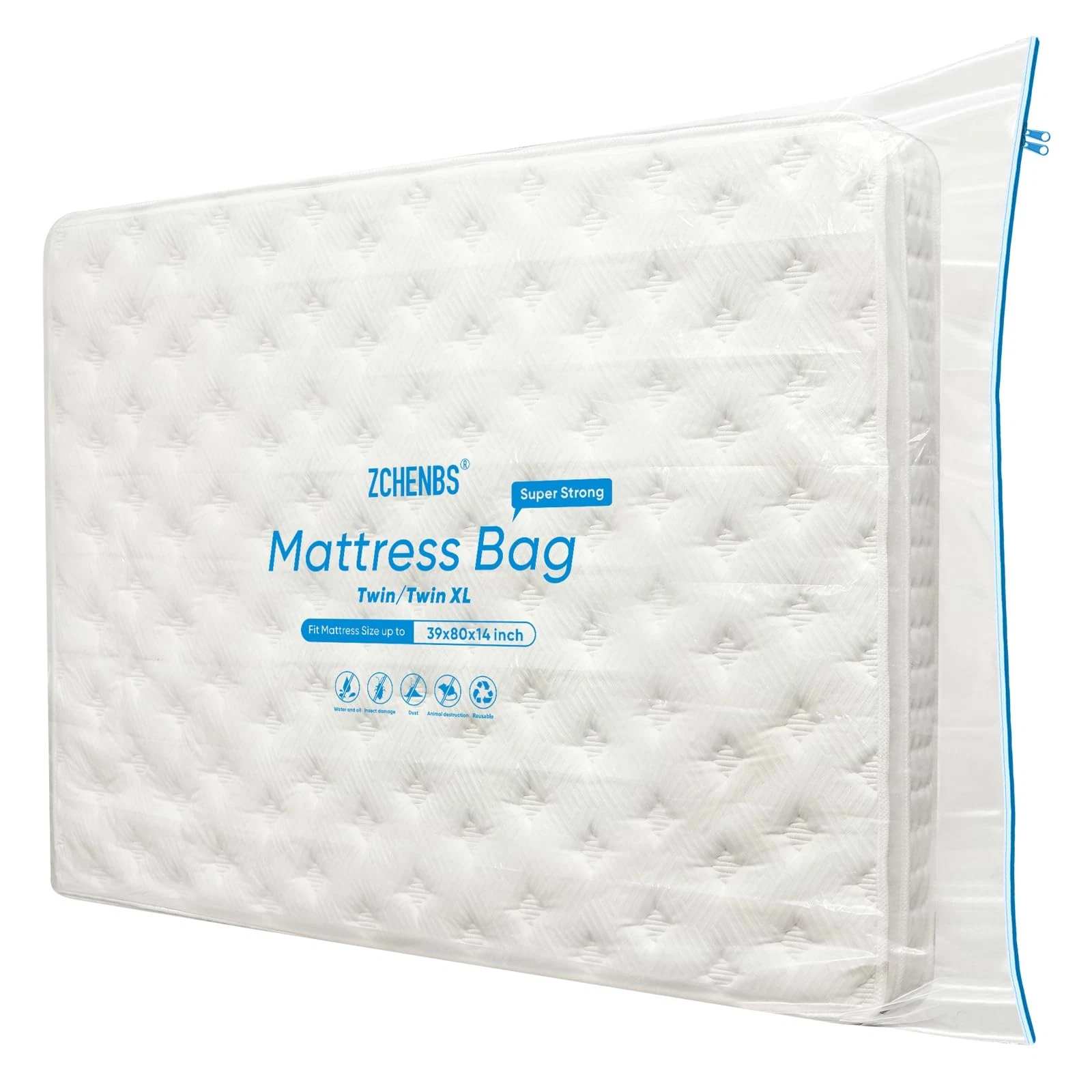 ® - Twin/Twin XL Mattress Bags for Moving, Waterproof Mattress Storage Bag wi...