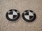 2x 82mm Emblem Für BMW Motorhaube Heckklappe Schwarz Weiß Plakette Logo Abzeiche
