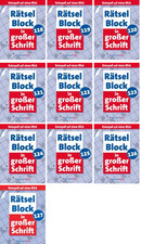 Rätselblock in großer Schrift - zur Auswahl