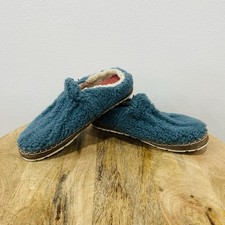 L.L. Bean Comfort Slippers Cozy Pile Fleece Slide Women  s Size 8 Light Blue