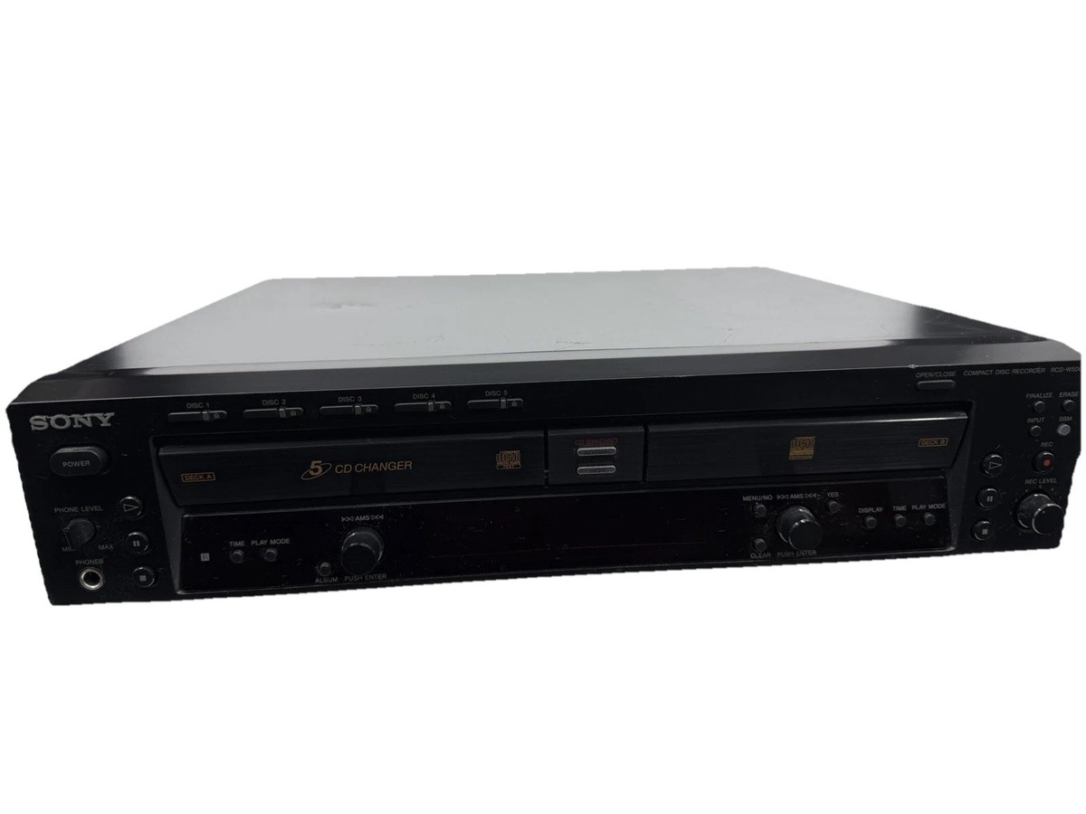 Sony RCD-W500C 5-Disc CD Changer & CD Recorder Player FOR PARTS OR