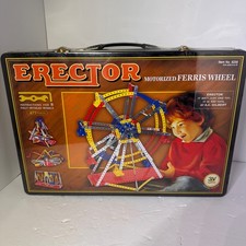 NEW Factory SEALED Erector Set Motorized Ferris Wheel 8258 in Metal Case 2003