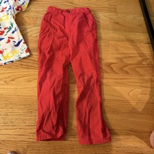 Oshkosh BGosh Vintage 80s Retro Red Pants Size 5 Slim USA ELASTIC 100 Cotton