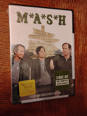 MASH - Season 6 (DVD, 2004, 3-Disc Set, Collectors Edition) NEW sealed