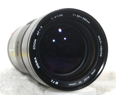 Sigma 28-200mm f/3.8-5.6  Autofocus Zoom Lens, Sony A-Mount, Exc+, BUT no A Focu