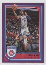2022-23 Panini NBA Hoops Purple Saddiq Bey #62 g7c