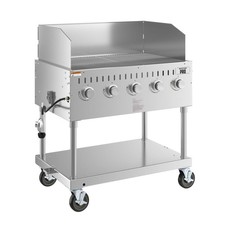 36" Stainless Steel Liquid Propane Outdoor Grill with Wind Guard