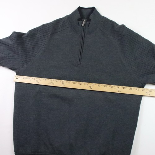 Brooks Brothers Mens M 1/4 Zip Country Club Prosport Windbreaker Sweater Wool - Picture 7 of 11