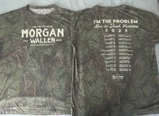 Morgan Wallen I 'm The Problem Tour 2025 Merch Mossy Oak Camo 3D T-Shirt