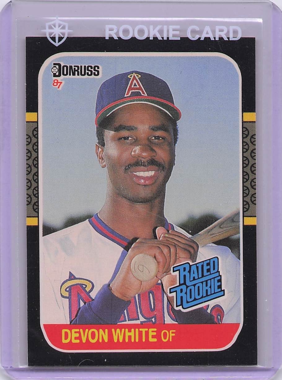 1987 Donruss - Rated Rookie Devon White # 38 (RC)