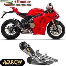 Scarichi Ducati Panigale V4 2018 Arrow Terminali Works Raccordi Titanio Moto