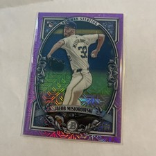 Bowman Sterling pink mojo refractor Rookie Jacob Misiorowski Baseball 077/199