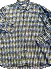 Jhane Barnes Long Sleeve Button Up Cotton Italy Mens Shirt Sz L