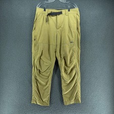 REI Sahara Path Hiking Pants Mens 36W x 32L Khaki Tan Stretch Belted Outdoor
