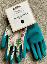 BNWT PAIR LAURA ASHLEY ALL WEATHER GARDEN GLOVES. FRANSHAM. SMALL.FREE UK P&P