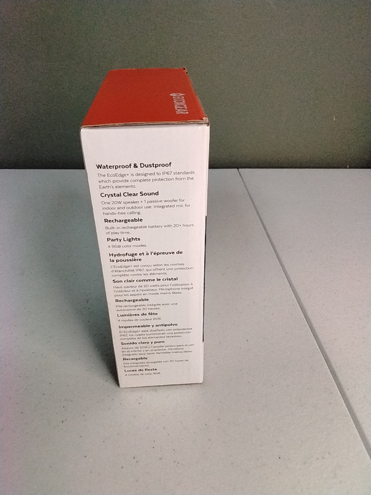 ECOXGEAR  Plus GDI-EXEGPL402 Rugged Waterproof Floating Portable Bluetooth BLUE