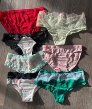  103 Victoria's Secret Mixed Style Panties Lot Of 7 MED NEW      