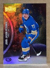 2021-22 John-Jason Peterka Skybox Metal Universe Rookie Card #186. rookie card picture