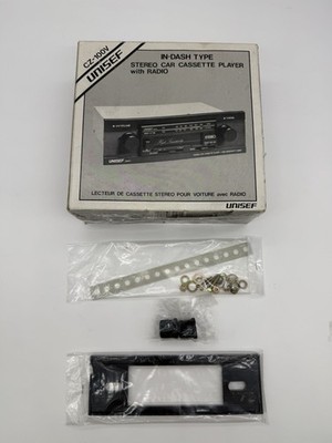 Vintage 1982 Japan UNISEF CZ-100 Stereo Car Radio Cassette Player