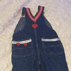 Olive/popeye Girls Denim Overall One-Piece Cartoon Character Embroidered Button — photo 2