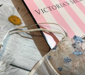 Victoria&rsquo;s Secret Wicked Wildflower Embroidery Unlined Balconette Bra Thong Set