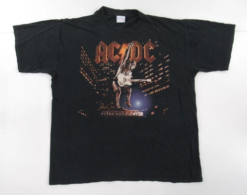 Y2K All Sport AC/DC Stiff Upper Lip Concert Tour T-shirt Vintage vintage concert t-shirt, vintage, size XL, single stitch, B+ condition