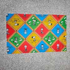 VTG Peanuts Charlie Brown  Pillowcase Snoopy - Standard Size