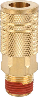 Wynnsky Industrial Air Coupler, 1/4 Inch Body Size, 3/8 Inch NPT Male Threads Si