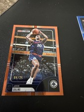 25-26 topps hoops john collins orange foil 08/25