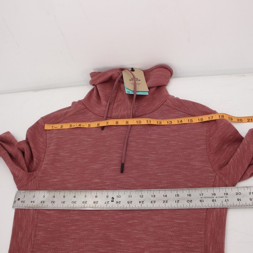 NWT prAna SUNRISE dress Women's Medium Brandy Cowl Neck Double Knit pockets gorp - Picture 11 of 12