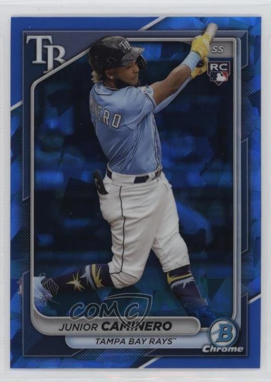 2024 Bowman Chrome Sapphire Edition Junior Caminero #56 Rookie RC 0wz