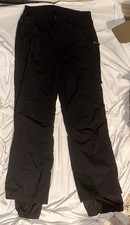 Obermeyer Pants Men Large Long Adult Black Snow Pants Care Polyester Lined Ski