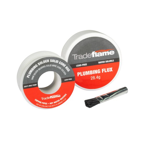 Tradeflame Plumbing Solder and Flux Kit